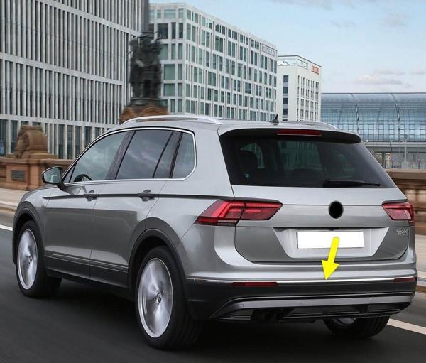 VW Tiguan 2016-2020 Arka Tampon Orta Krom Çıta 5NA853835 - Image 1