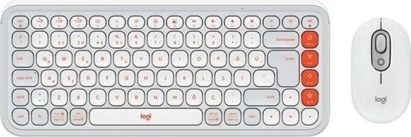 Logitech POP ICON Bluetooth Klavye Mouse Seti Beyaz 920-013076 - Image 1