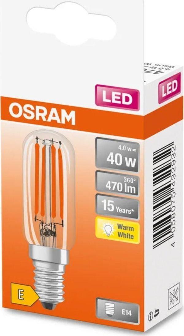 Osram Led Star 4.2W 2700K 470lm E14 Duy Beyaz Işık Buzdolabı Ampul - Image 1