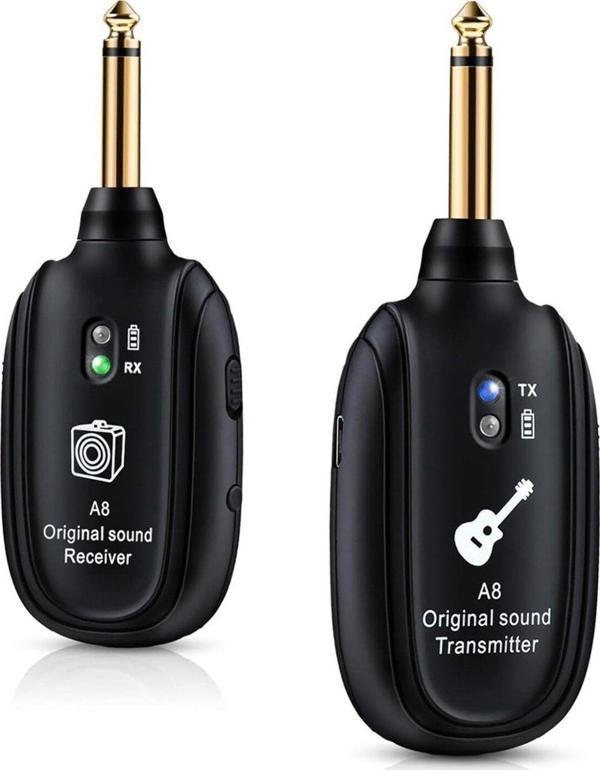 Bade A8 Kablosuz Jak Sistemi Şarj Edilebilir Uhf Ses Kablosuz Verici Alıcı Üst Kalite - Image 1
