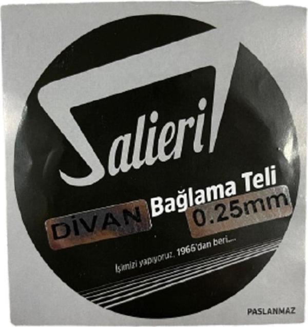 Salieri Uzun Sap Divan Bağlama Teli 0,25 Komple Set Takım - Image 1