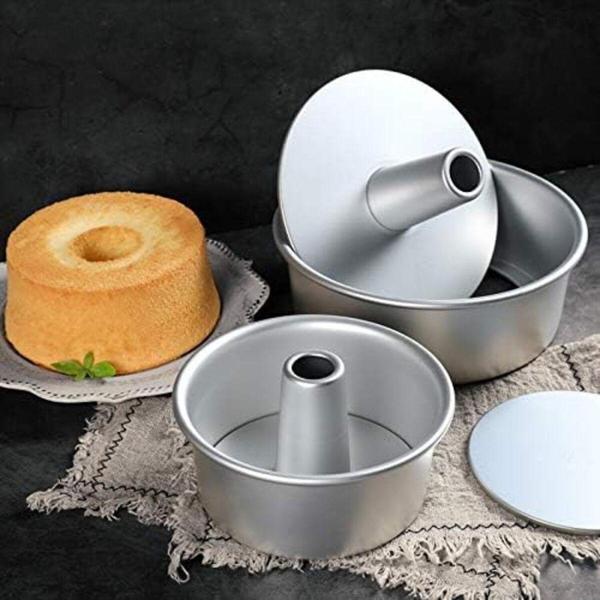 Kek Kalıbı Yuvarlak Şekil Alüminyum 1 Adet ağız çapı 22 cm yükseklik 8 cm - Image 1
