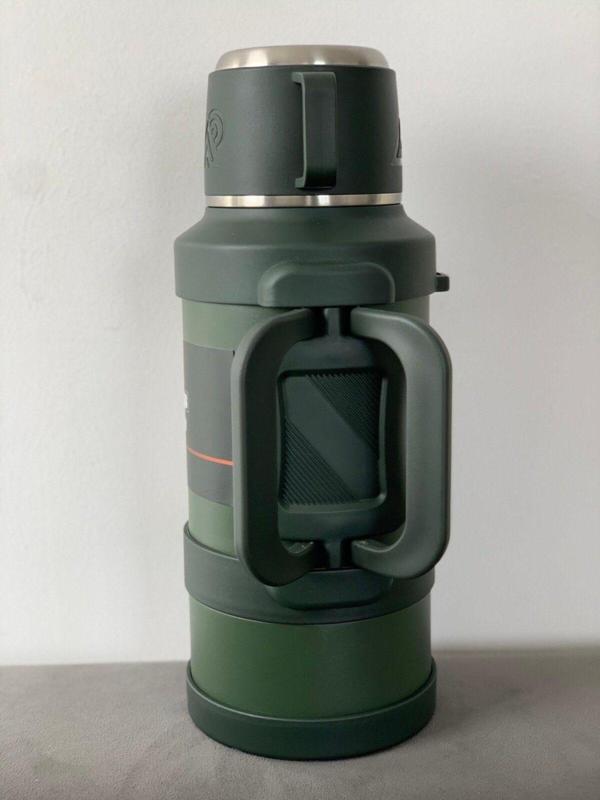 Paslanmaz Çelik 3,2 Litre Termos Haki Renk 48 saat sıcak 72 saat soğuk kamp piknik seyahatte - Image 1