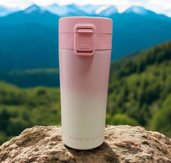380 ML Çift Katlı Mug Termos Filtreli Kapak - Image 1