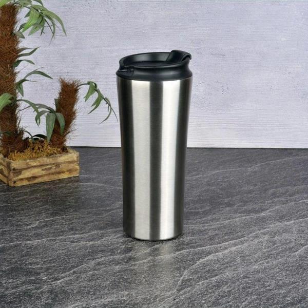 380 ML Çelik Çift Katlı Mug Termos Flip Kapak - Image 1