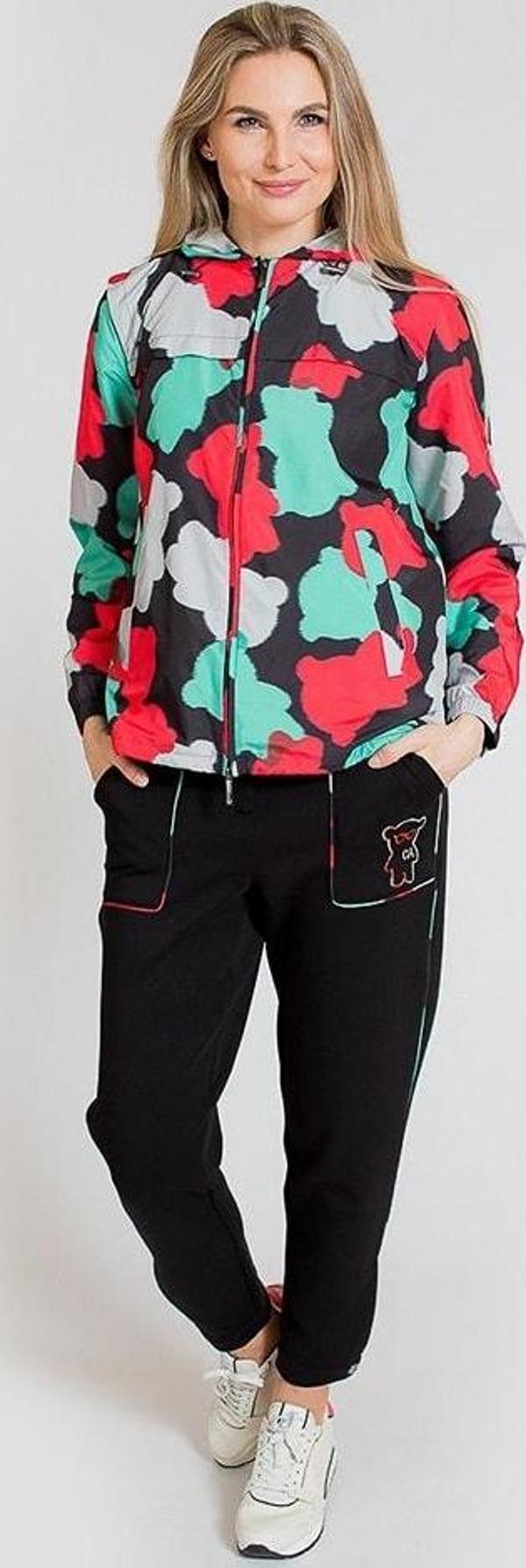 Emporio Armani Desenli Su Geçirmez Kapüşonlu Bayan Mont 3L2B72 2NHBZ F006 - Image 1