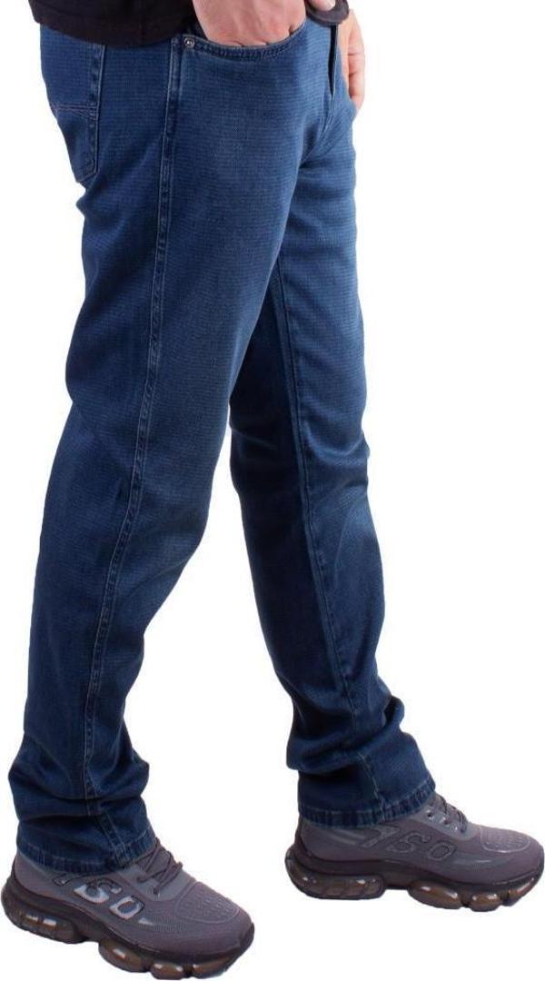 Twister Vegas 132-271 Mavi Yüksek Bel Rahat Paça Erkek Jeans Pantolon - Image 1