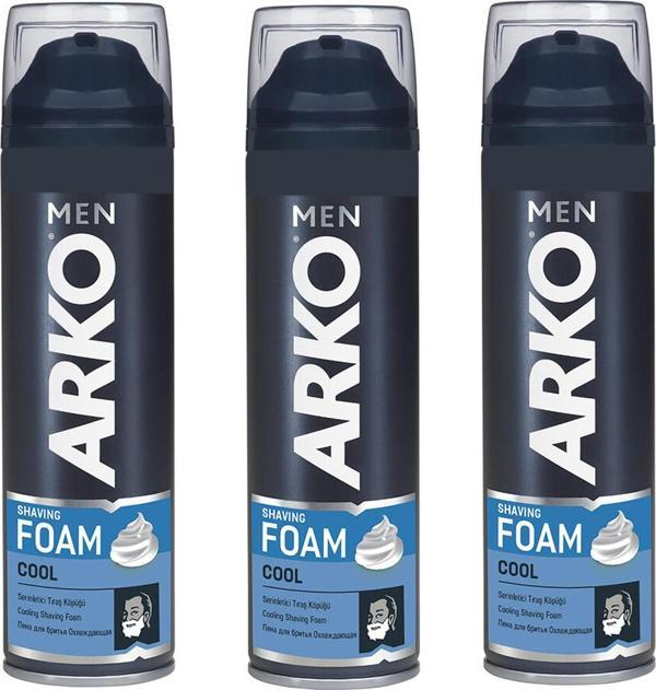Arko Men Cool Tıraş Köpüğü 200 ml 3 ADET - Image 1