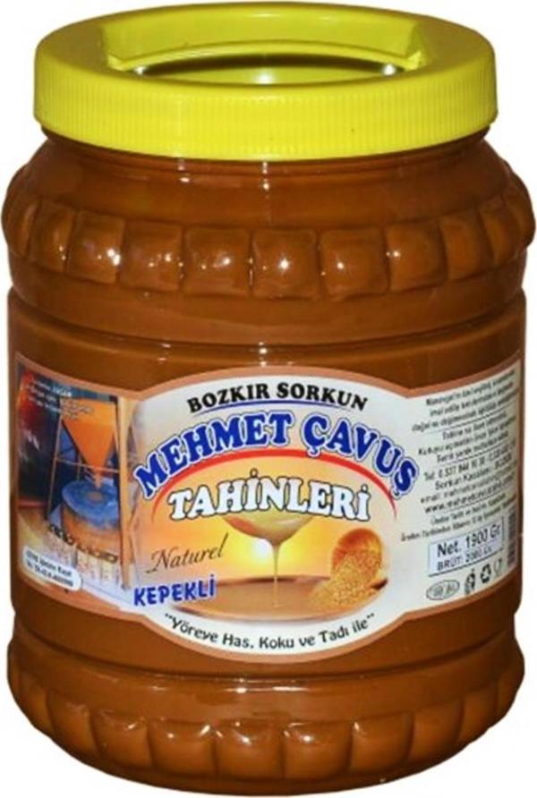 Mehmet Çavuş Kepekli Bozkır Tahini Plastik Kutu 2 Kg - Image 1