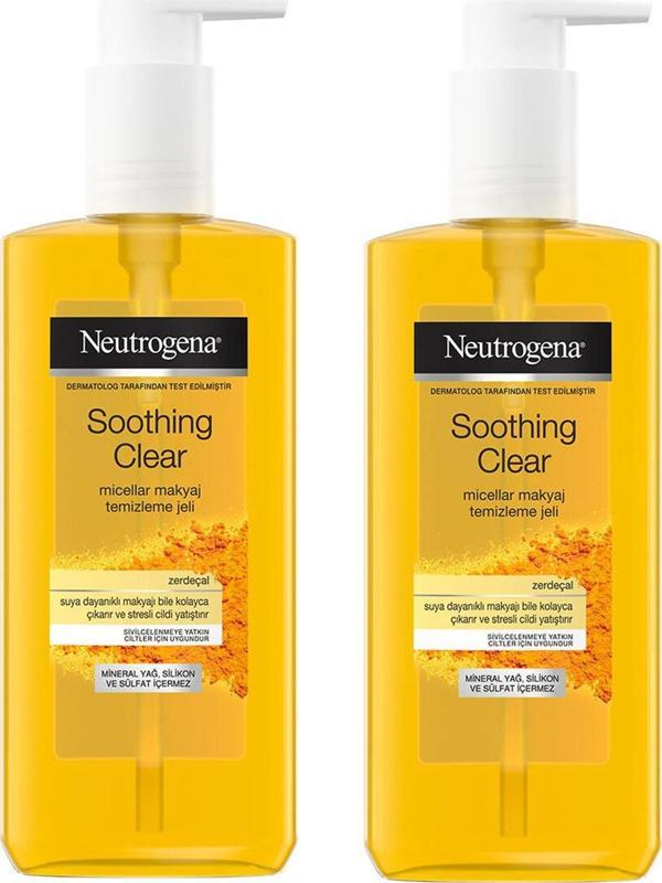 Neutrogena Soothing Clear Micellar Makyaj Temizleme Jeli 200 ml 2 ADET - Image 1