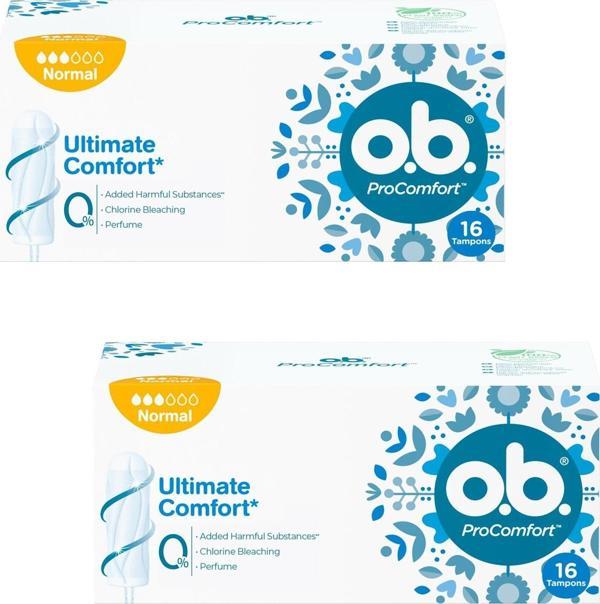 O.B. Pro Comfort Normal Tampon 16 lı 2 ADET - Image 1