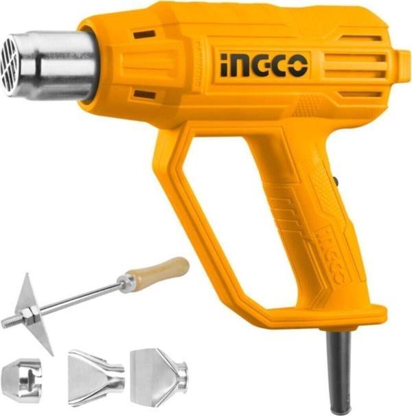 Badem10 Ingco Sıcak Hava Tabancası 2000W 2 Kademeli - Image 1