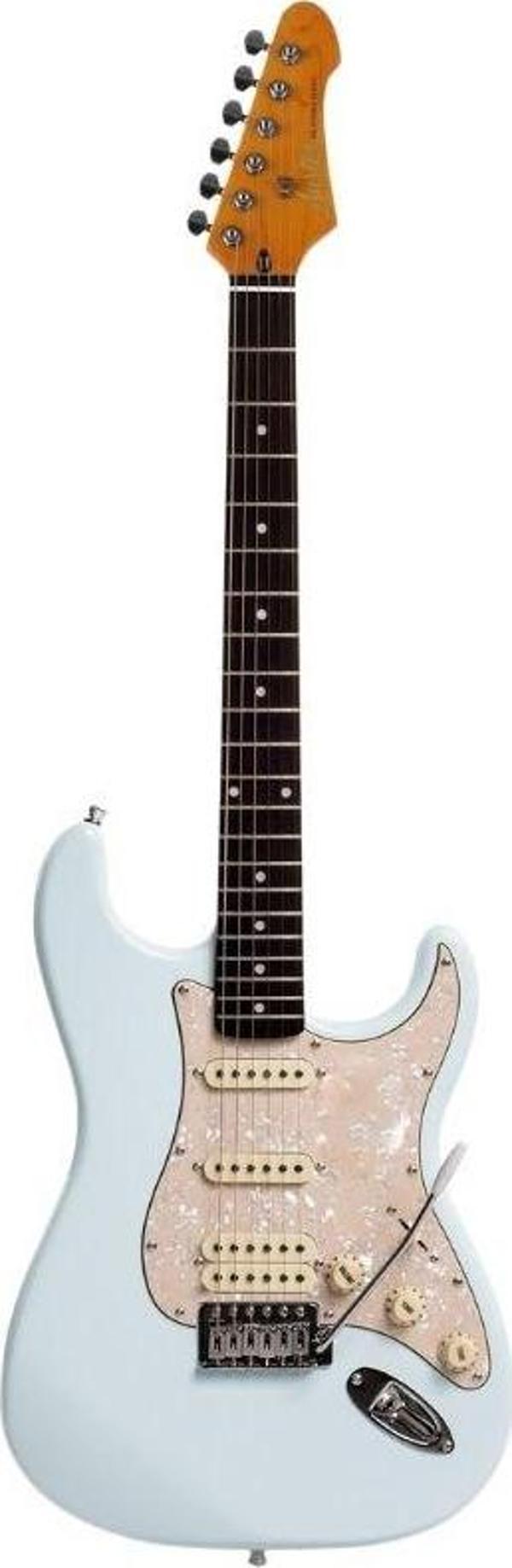 Auster AS100 Stratocaster Elektro Gitar - Sonic Blue  - Image 1