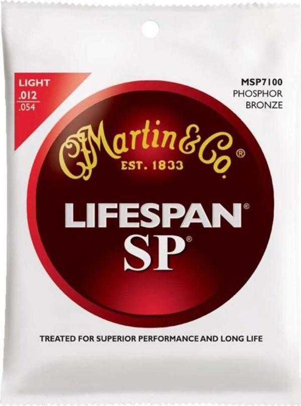 Martin MSP7100 Phosphor Bronze Akustik Gitar Teli (12-54) - Image 1