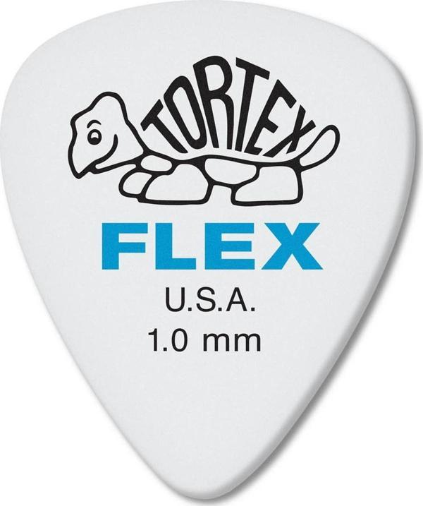 Jim Dunlop Tortex Flex Standard Pick 1.0mm Pena (1 adet) - Image 1