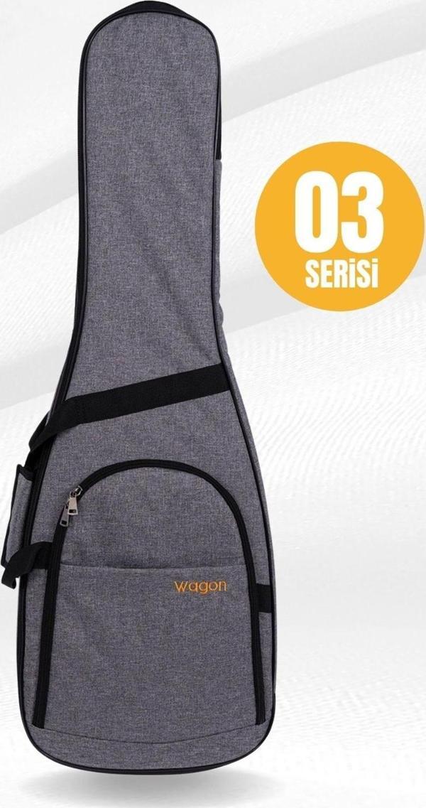 Wagon 03 Serisi Elektro Gitar Çantası - Gri - Image 1