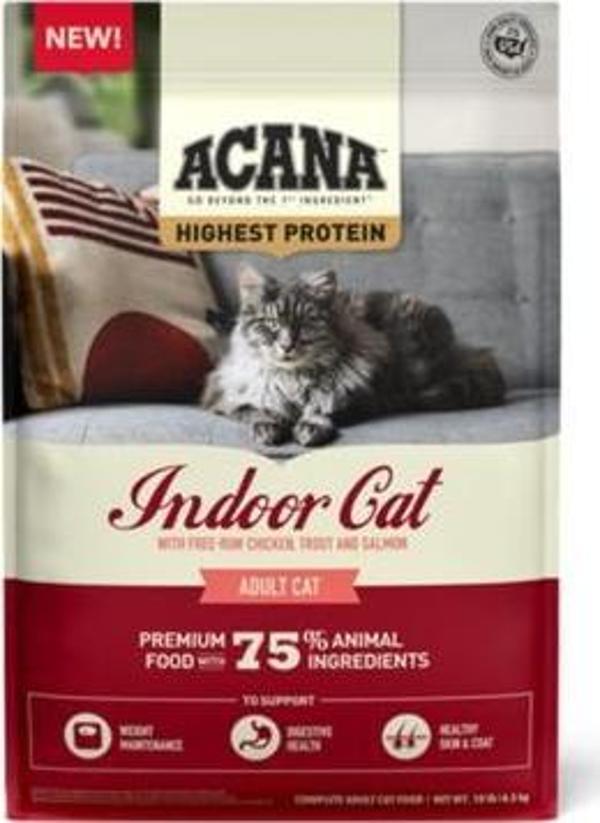 Acana Indoor Yüksek Proteinli (High Protein) Evde Beslenen Kediler İçin Yetişkin Kedi Maması 4.5 KG - Image 1