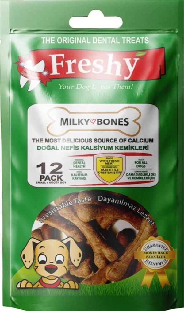 Freshy Milky Bones Kalsiyum Kemikleri Köpek Ödülü - Image 1