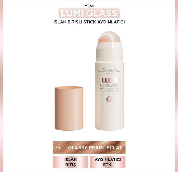 L'Oréal Paris Lumi Glass Islak Bitişli Stick Aydınlatıcı - 610 Glassy Pearl Eclat - Image 1