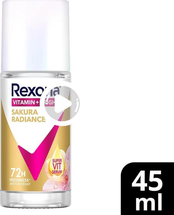 Rexona Vıtamın Brıght Sakura Radıance Bayan Rollon 45 Ml - Image 1