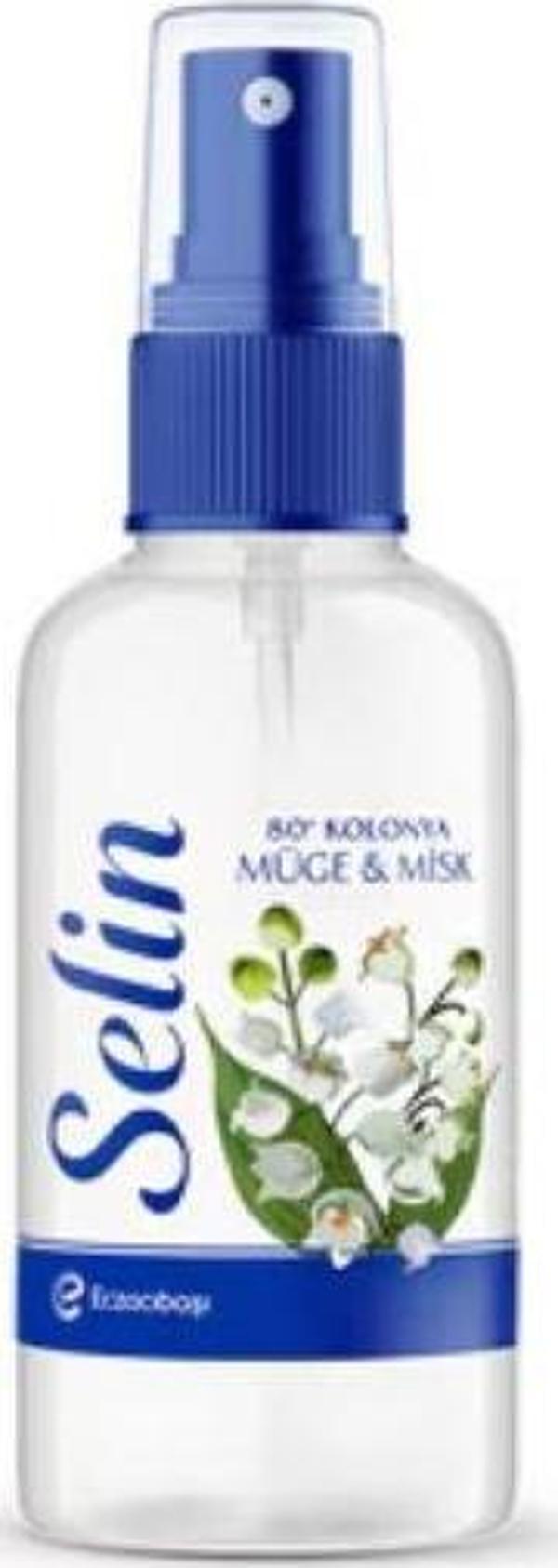 Selin Mini Sprey Müge Misk Kolonya Pet 50 Ml - Image 1