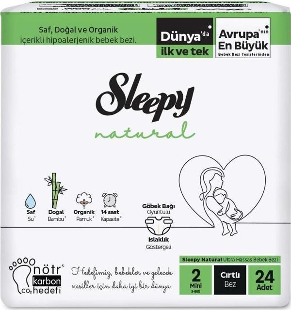 Sleepy Bebek Bezi 2 Numara 3-6 Kg Arası 24 Adet - Image 1