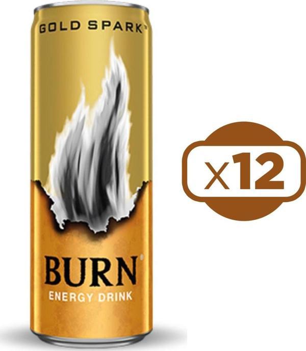 Burn Gold Spark Enerji İçeceği 250 Ml x 12 Adet - Image 1