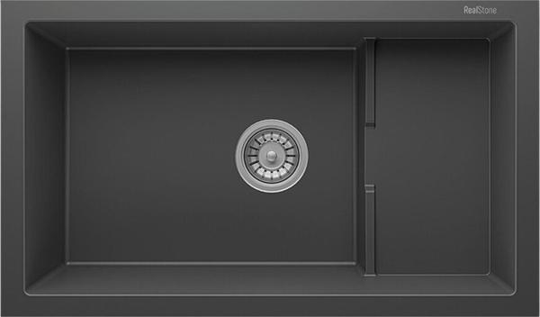 Real Stone P017 Patara Antrasit Granit Mutfak Eviyesi 77x46 - Image 1