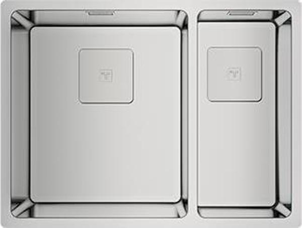 Teka FlexLinea RS15 2B 580 Çift Hazneli Tezgah üstü/altı Paslanmaz Çelik Eviye - Image 1