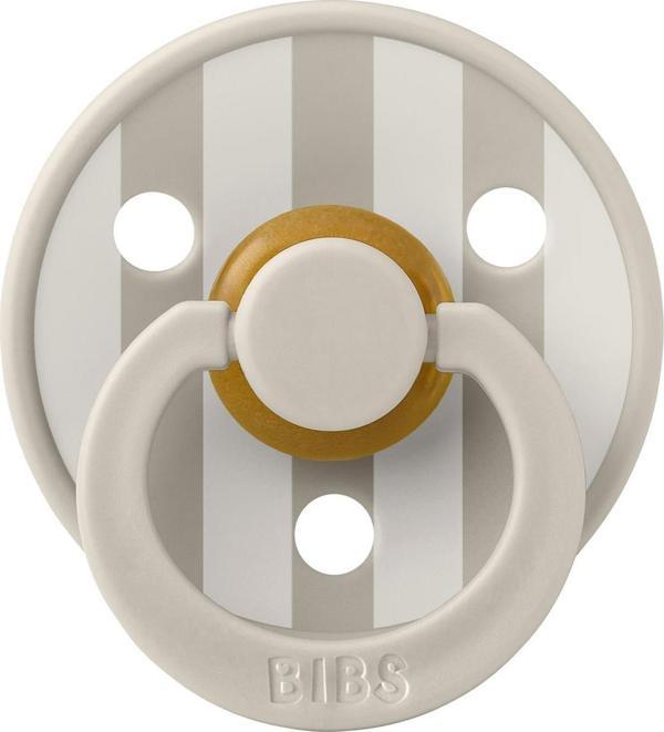 Bibs Studio Colour Block Kauçuk Emzik-Sand/ Ivory 0-6 Ay - Image 1