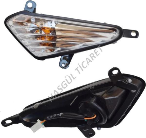 Hsgl Motorsiklet Cbf 150 Damla Sinyal Sag Sol Takım Beyaz Cam Sinyal Honda cbf 150 - Image 1