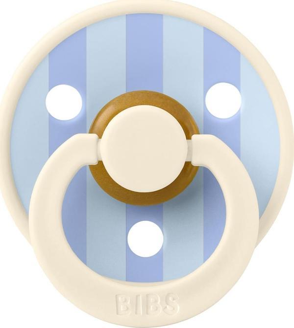 Bibs Studio Colour Block Kauçuk Emzik-Ivory/D.Blue 0-6 Ay - Image 1