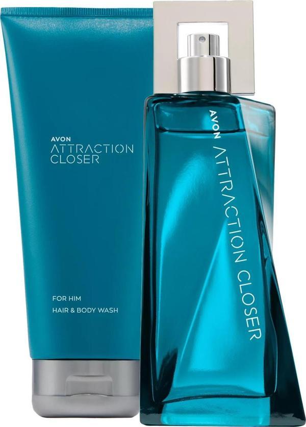 Attraction Closer Erkek Parfüm ve Saç Vücut Şampuanı Paketi - Image 1