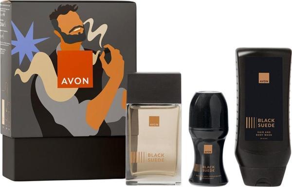 Black Suede Erkek Parfüm, Rollon, Saç ve Vücut Şampuanı Hediye Paketi - Image 1
