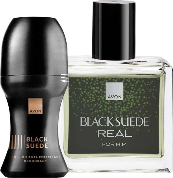 Black Suede Real Erkek Parfüm ve Rollon Paketi - Image 1