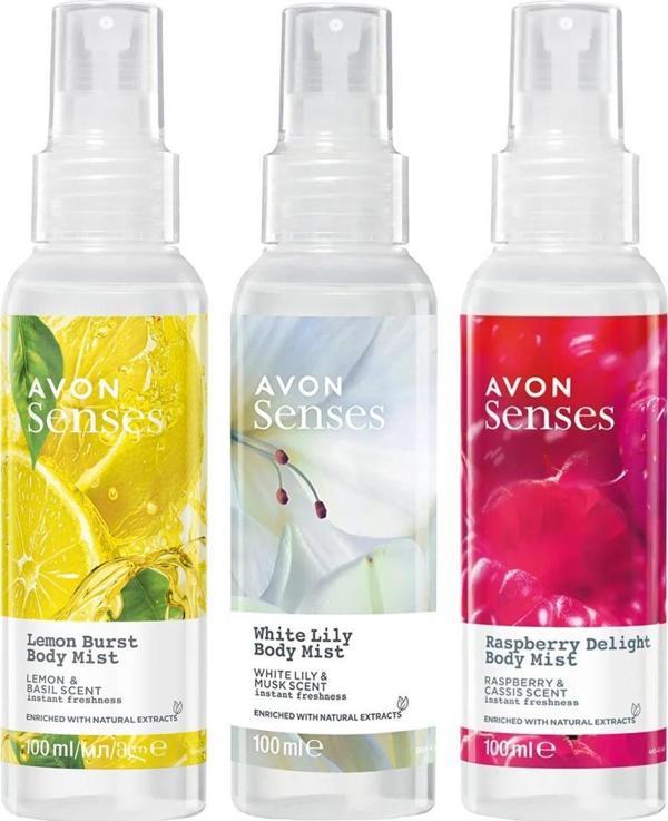 Senses Raspberry Delight Lemon Burst ve White Lily Vücut Spreyi Paketi - Image 1