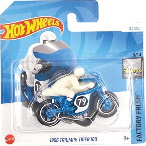 Hot Wheels Tekli Arabalar 1966 Trıumph Tiger 100 - HTD43 - Image 1
