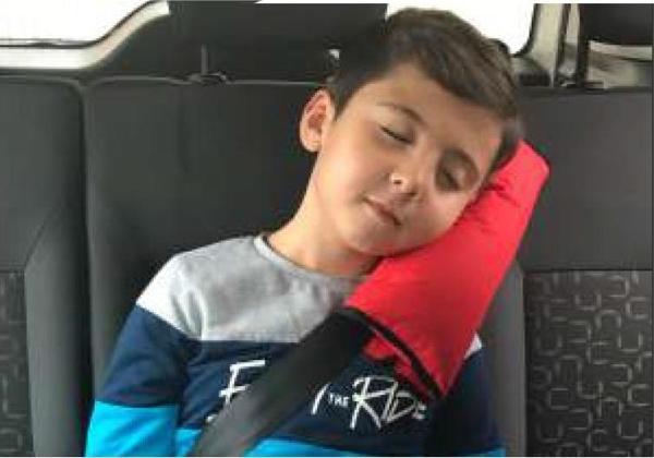 Gojo Çocuk Emniyet Kemer Yastığı (Siyah, Gri, Kırmızı) - Image 1