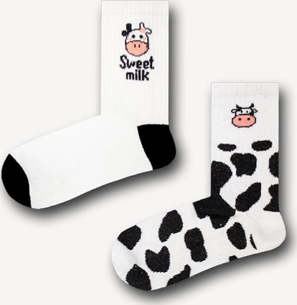 Neşeli Çoraplar 2'Li Sweet Milk Atletik Çorap Set - Image 1