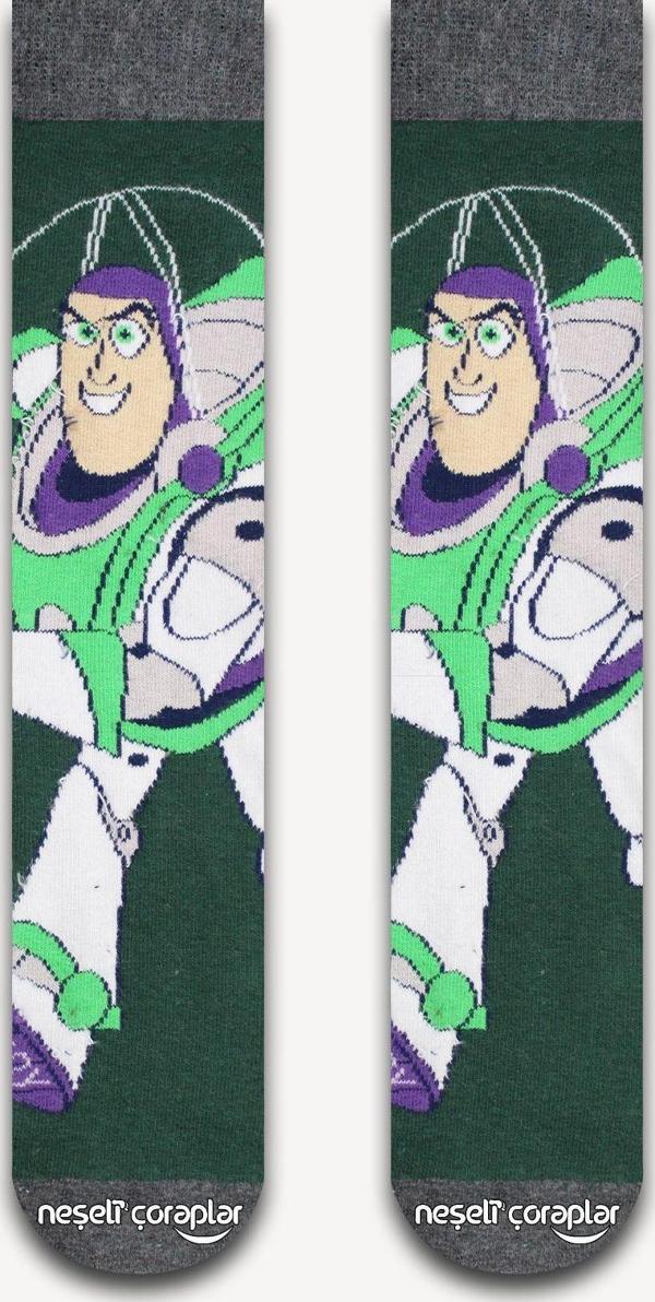 Neşeli Çoraplar Buzz Lightyear Renkli Çorap - Image 1