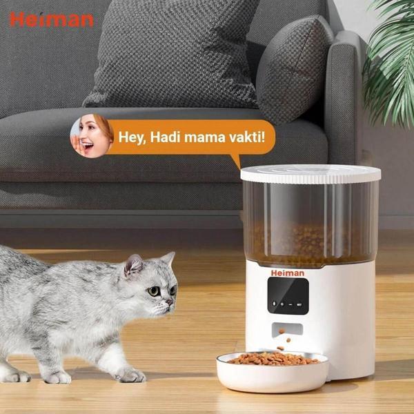 Hei̇man Hm - 260 - Wifi Destekli Akıllı Sesli Evcil Hayvan Mama Kabı - Image 1