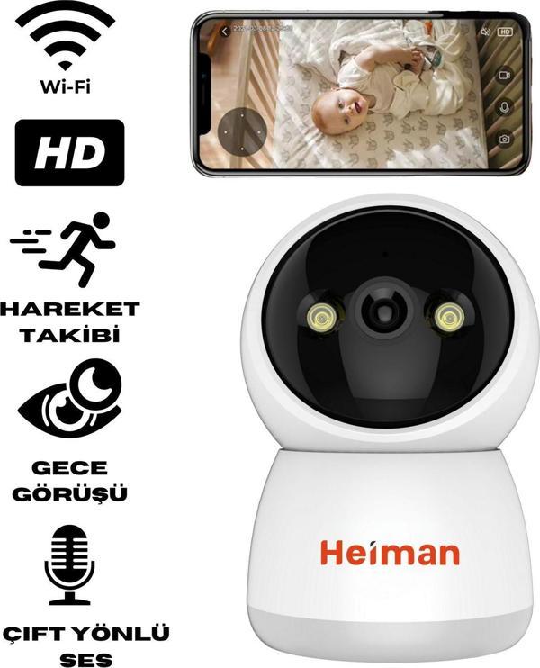 Heiman Hm - 428 Akıllı Wifi Kamera 3Mp Ptz Hareketli Bebek Bakıcı Kamerası İç Mekan - App Kontrol - Image 1
