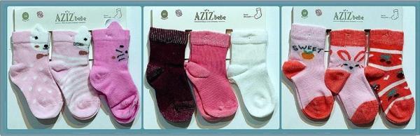 Aziz Bebe 9'Lu Eko 10.Set Kız Çocuk Soket Çorap - Image 1
