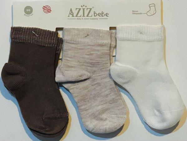 Aziz Bebe 3'Lü Çorap Unisex - Image 1