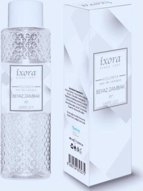 İxora Beyaz Zambak Kolonya 70° Derece 400 Ml - Image 1