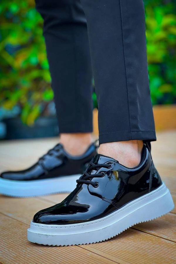 Siyah Rugan Bağcıklı Günlük Erkek Ayakkabısı - Image 1