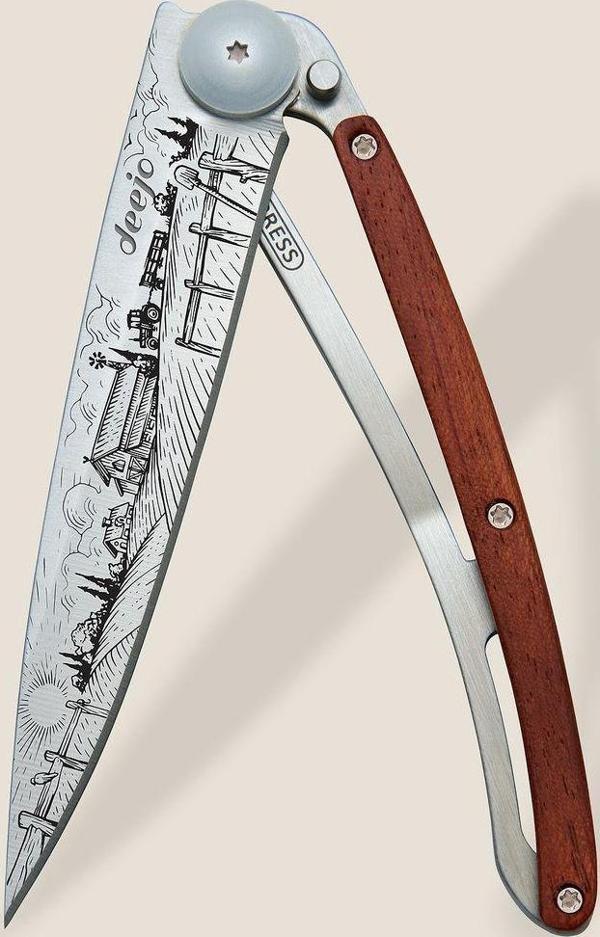 Deejo 37g Çakı, Coral Wood / Farmer Çakı - Image 1