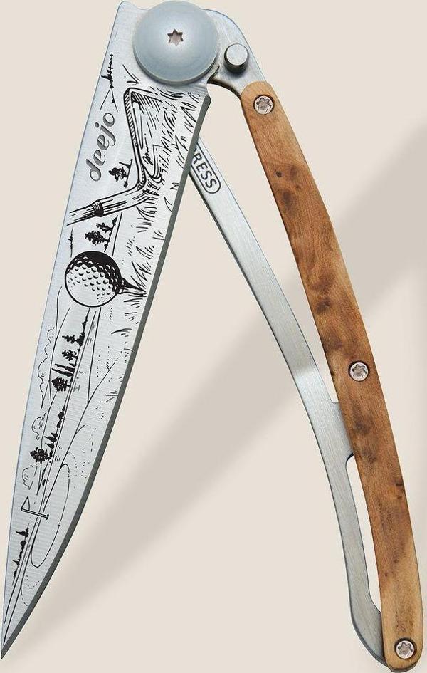 Deejo 37g Çakı, Juniper Wood / Golf Çakı - Image 1