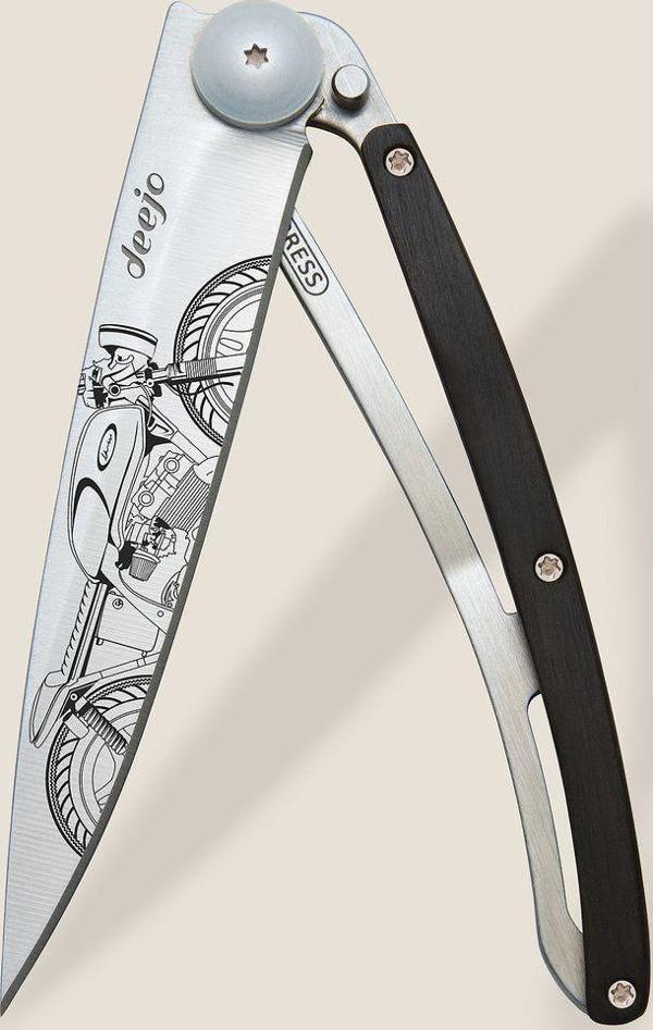 Deejo 37g, Ebony Wood / Café Racer Çakı - Image 1