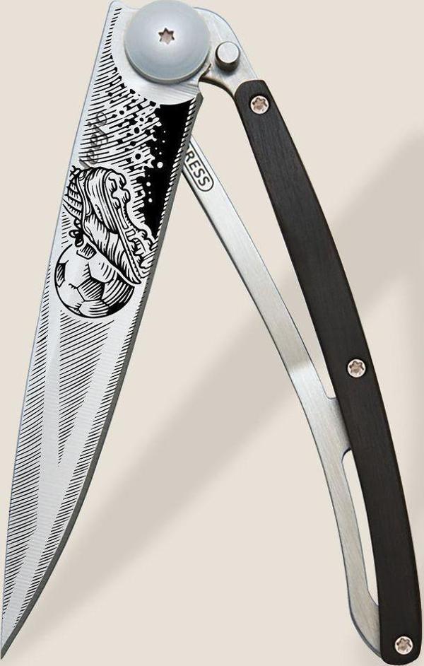 Deejo 37g, Ebony Wood / Goal Çakı - Image 1